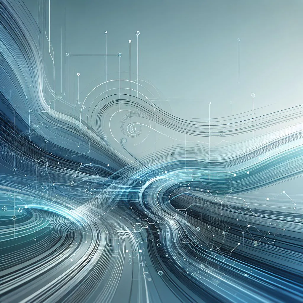 Abstract modern smooth digital artwork representing Secure and Structured User Access in Identity
